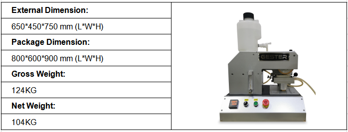 Testador de absorção e dessorção de palmilha / palmilha GT-KC07