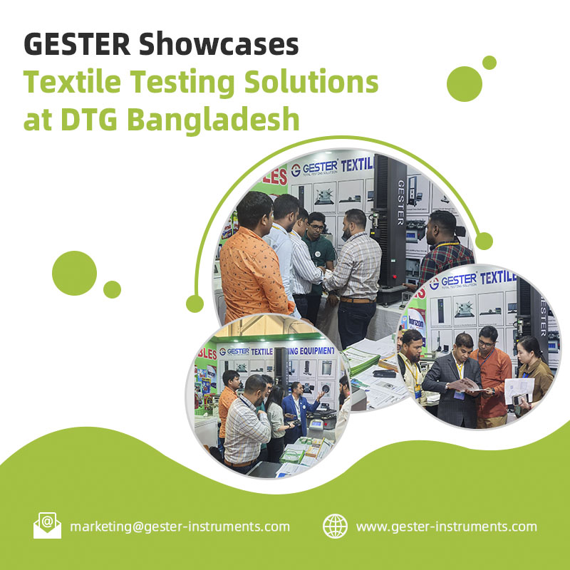 Gester mostra soluções de teste têxteis no DTG Bangladesh