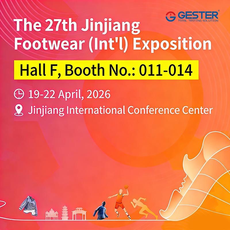 Apresentação técnica de equipamentos para testes de calçados na 27ª Exposição Internacional de Calçados de Jinjiang.