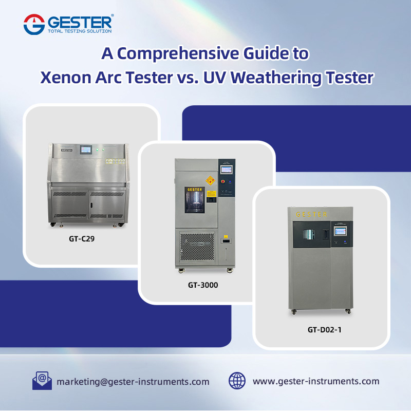 Um guia completo para comparar testadores de arco de xenônio e testadores de intemperismo UV.