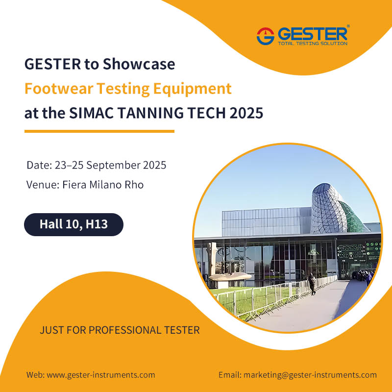 GESTER apresentará equipamentos de teste de calçados na SIMAC TANNING TECH 2025