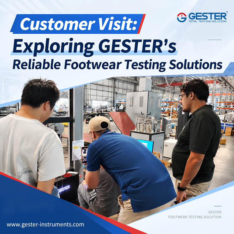 Visita de cliente: Explorando as soluções confiáveis de teste de calçados da GESTER