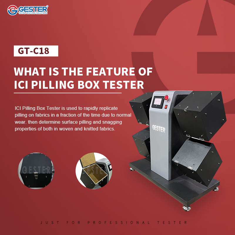 Qual é a característica do testador de caixa de pílulas ICI GT-C18